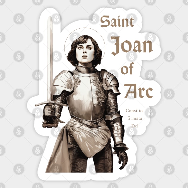 Saint Joan of Arc Sticker by Beltschazar